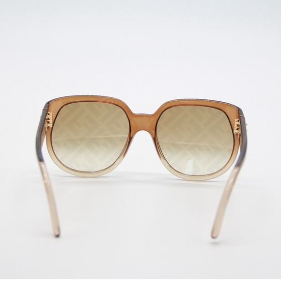 NEW FENDI FF0403/G/S 09Q BROWN SQUARE SUNGLASSES FENDI FF 0403/G/S - Picture 8 of 13